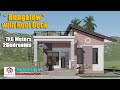 Small House Design l Bungalow with Roof deck l 6x7 Meters