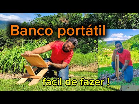Como fazer um banco portátil feito de madeira artesanalmente