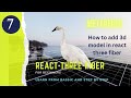 How to add 3d model in react three fiber