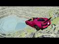 Leap Of Death Car Jumps & Falls Into Pit With Water #3 – BeamNG Drive