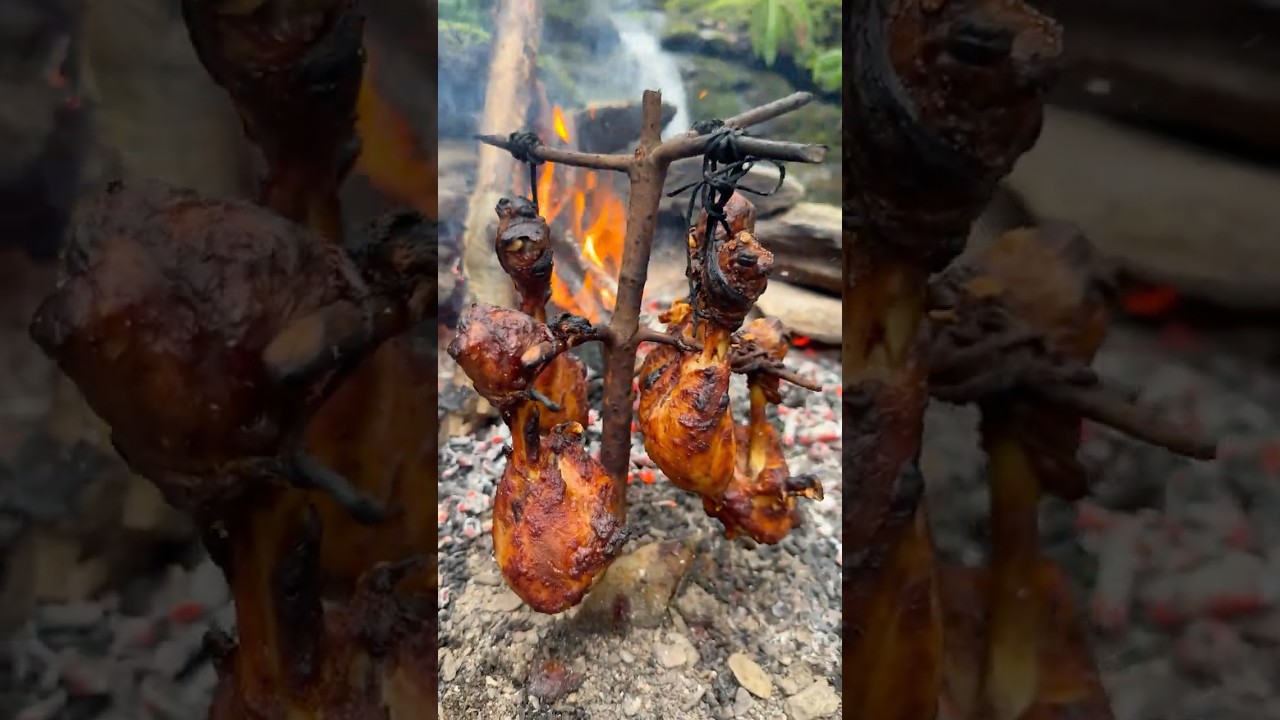 Tenekede Tavuk Baget /// Chicken Drumstick in a Tin. #outdoorcooking #food #recipe 썸네일