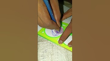 How many circles were drawn? 🤔Design ruler #Spirograph Retro Design Tin Drawing Set