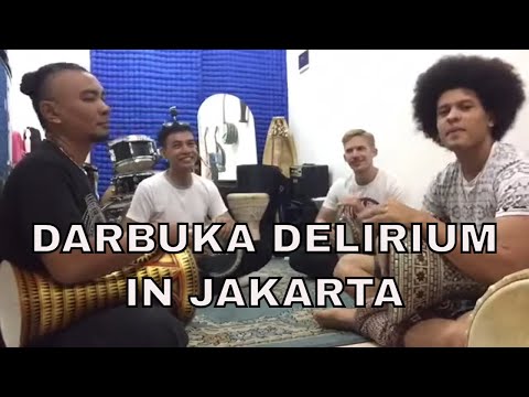 Singapore Darbuka player visits Jakarta - Darbuka Jam!