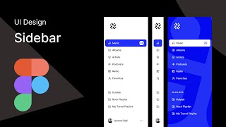 Figma : UI Design : Sidebar