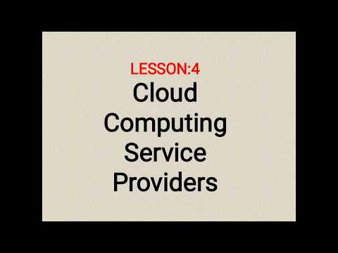 Cloud Computing Service Providers