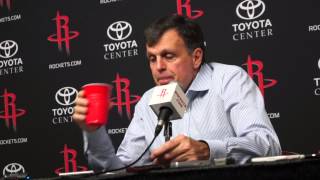 Head Coach Kevin McHale interview after his Houston Rockets defeat Denver Nuggets 122-111