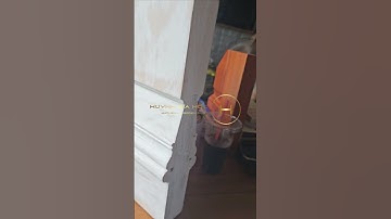 Gốc cửa đi gỗ sồi dầy 50mm chỉ nổi, sơn trắng giả cổ. #huynhgiamoc #woodworking #noithatgo