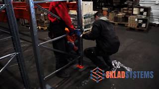 Монтаж системы паллетных стеллажей. Проект компании 'SkladSystems'