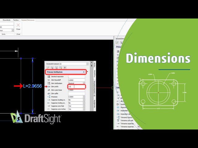 Add Prefix to Specific Linear Dimension(s) from Properties Palette