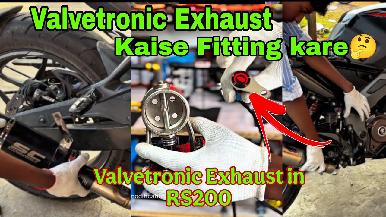 How to Install Valvetronic in bike || RS200 bs7 Valvetronic exhaust 🥰 