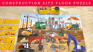 Piece & Play: Construction Site Floor Puzzle + Game Cards 🚧🧩 screenshot 2