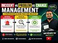Incident vs Problem vs Change Management in ServiceNow | Easy Comparison + Real Example 🚀