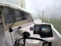 Sailing Nautitech Open 40 - doing 20 knots in heavy weather - yes, she is FAST !!