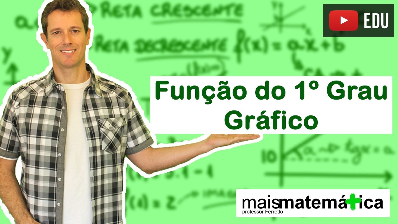 Função do Primeiro Grau (Função Afim): Gráfico (Aula 4 de 9)