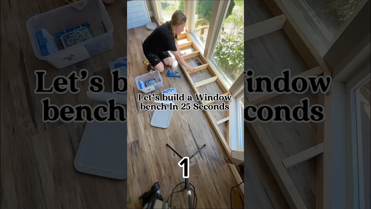 Let’s build a window bench in 25 seconds!