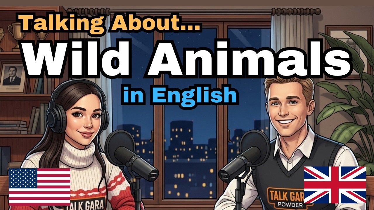 How to talk about wild animals in English | English conversation practice #talkgara