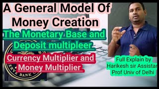 a general model of  money creation/ currency  multiplier /deposit multiplier/money multiplier/.