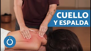 Masaje RELAJANTE de CUELLO y ESPALDA 😴 Masaje ANTIESTRÉS Cuello y Espalda  