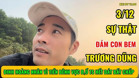 Sự Thật Đinh Hoàng Nhân Bênh Vực Cho B,Ố Ts Buôn Chuông Bán Mõ Bem Trương Dũng Có MÐ🍏NHI ÐT VLOG 2