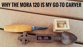 The Mora 120, My Go-To Knife for Woodcarving and Musical Instrument Building or Repair.