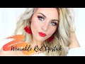 Glowy Skin &amp; Wearable Red Lipstick 💄✨