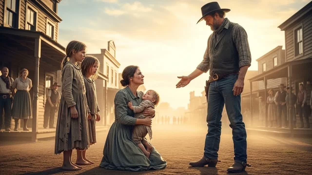 “They Haven’t Eaten in Days,” She Sobbed — The Cowboy’s Choice Shocked the Whole Town