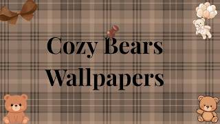 Cozy bears wallpapers | AESTHETIC INN screenshot 2