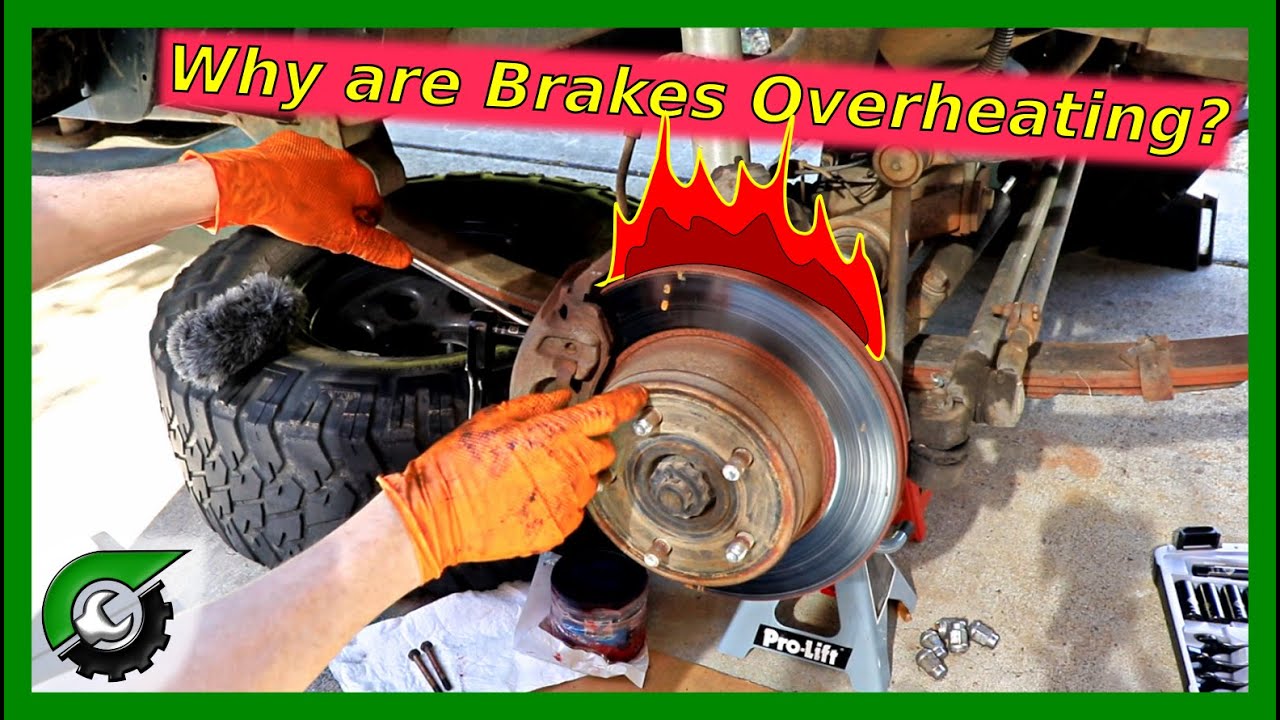 Jeep Brakes OVER Heating! Brake inspection and repair - YouTube