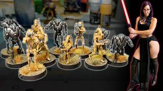 Painting all the Droids from the Star Wars Legion Separatist Army Starter Box