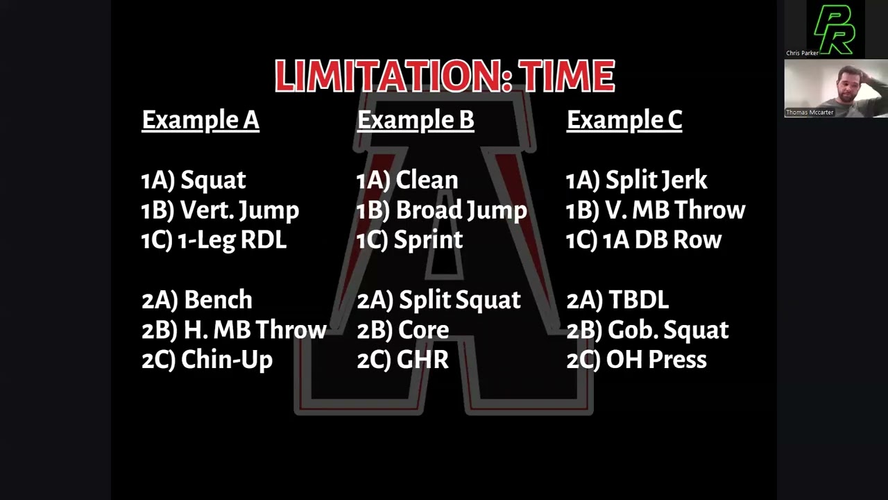 PR Mini-Clinic: Thomas McCarter, Problem Solving to Overcome Limitations in Strength & Conditioning