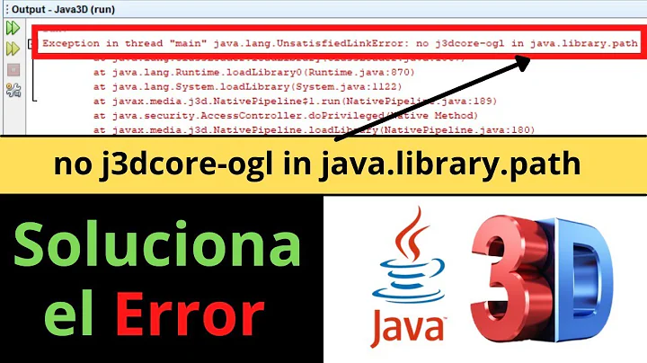 no j3dcore-ogl in java.library.path SOLUCIÓN en Apache Netbeans Java3D