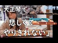 おうち演奏「悲しくてやりきれない」【大正琴】
