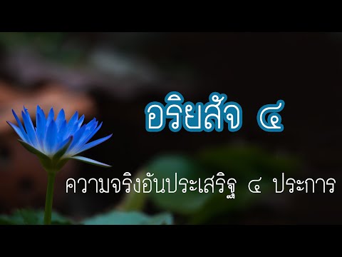 อริยสัจ 4 สรุปความหมาย สรุปย่อเตรียมสอบ  | B Kind Story