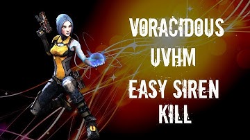 Borderlands 2 Voracidous UVHM Easy Siren Kill