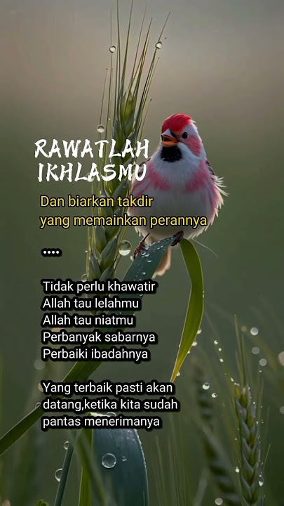 Rawatlah iklasmu #reels #motivasi #quotes #motivasidiri