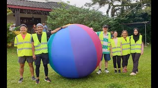 Pushball Match Team B vs D Brunei.