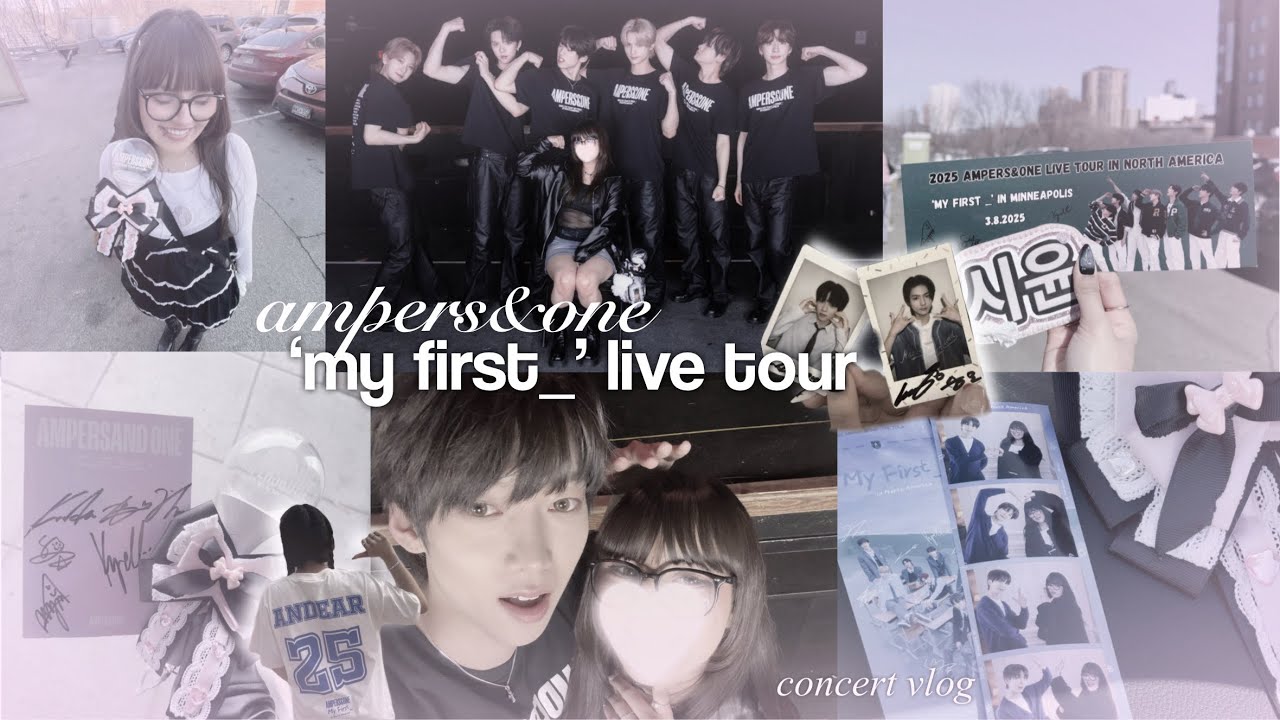 ampers&one concert vlog 𐔌  in minneapolis + phoenix .ᐟ  ֹ   ₊ ꒱