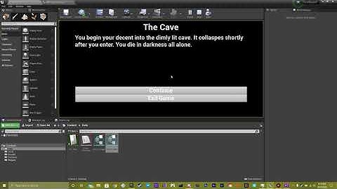 Tutorial Part 2: Text Based Choose Your Own Adventure Game Sound and Images in Unreal Engine 4