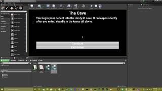 Tutorial Part 2: Text Based Choose Your Own Adventure Game Sound and Images in Unreal Engine 4