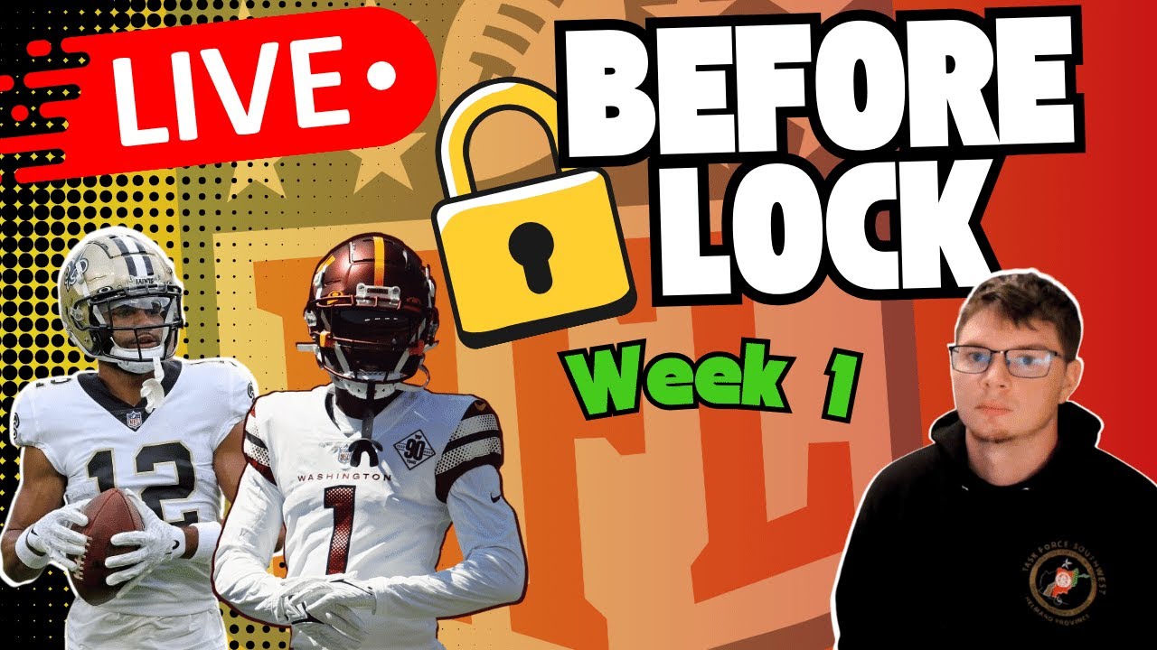 LIVE Before Lock... Week 1 Q & A | Fantasy Football Stream #55 - YouTube