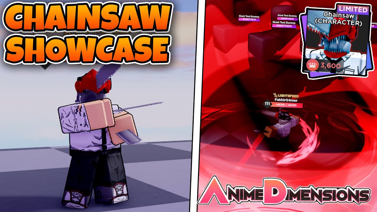 CHAINSAW (DENJI) SHOWCASE!  Anime Dimensions Simulator (ROBLOX