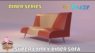 Blender Model A Diner Sofa