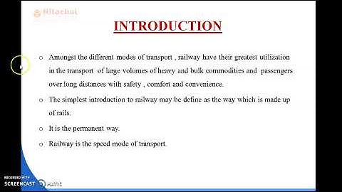 5TH SEMESTER  RAILWAY AND BRIDGE ENGINEERING  INTRODUCTION TO RAILWAY ENGINEERING PART-1