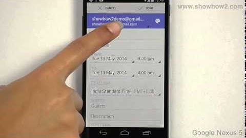 Google Nexus 5 - Add An Event