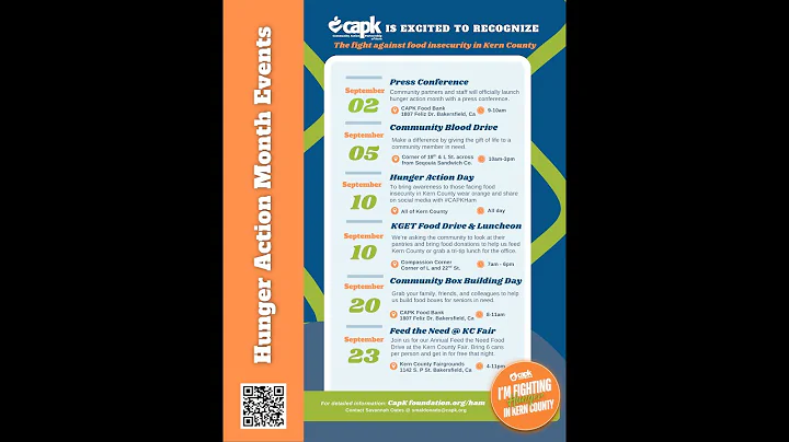 2025 Hunger Action Month Events | CAPK Food Bank