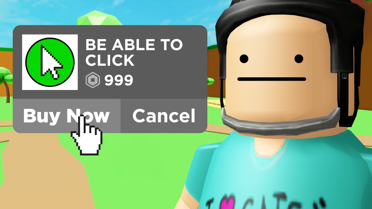 You Have To Pay Robux To Click In This Roblox Game Youtube - denis bying robux