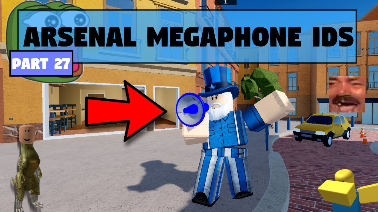 10 Megaphone Ids You Need In Arsenal Youtube - arsenal roblox megaphone id