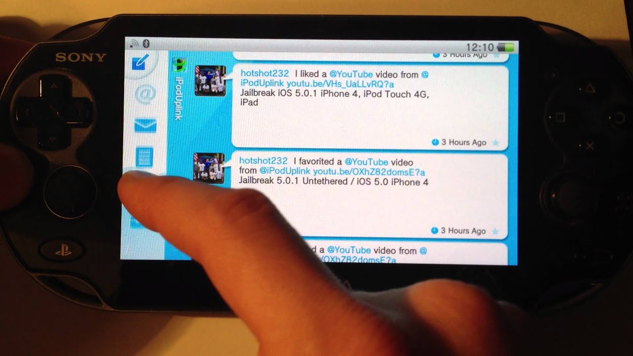 Twitter For The Playstation Vita - Live Tweet - YouTube