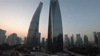 Shanghai Tower Dive before origin of  Covid-19