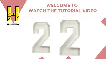 Honinda 3ft/4ft Marquee Number 2 DIY Tutorial